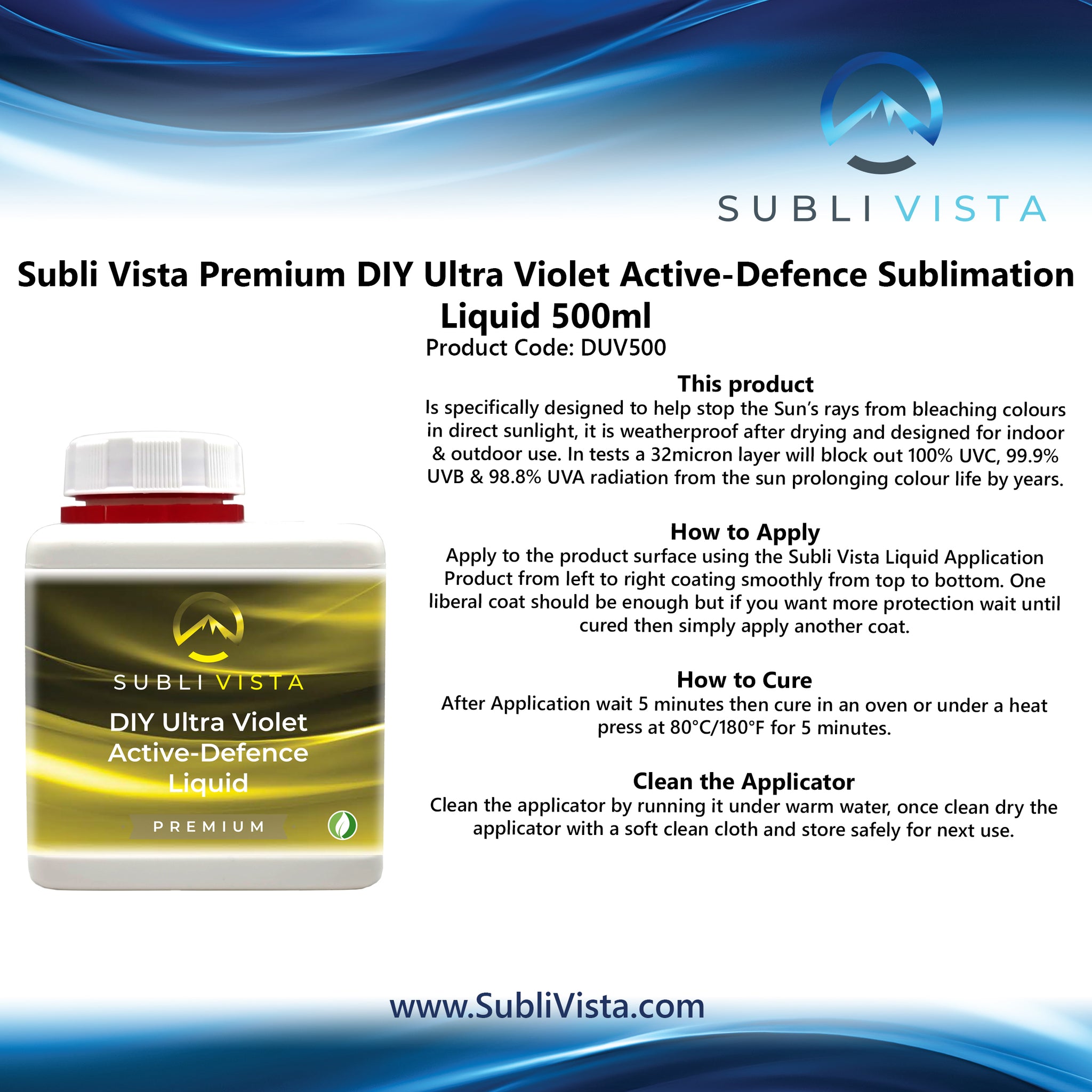 DIY Premium Ultra Violet Active-Defence Liquid 500ml